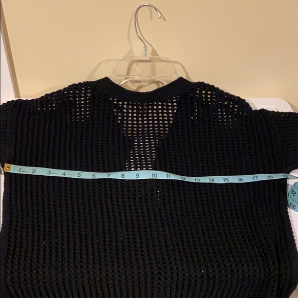 Michael Kors Sweater Black Net Lace up Tunic S NWT - Picture 11 of 16